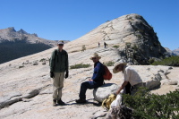 At the end of the trail and start of the rock (9320ft)