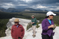 Ron, Bill, and Stella on Lembert Dome.