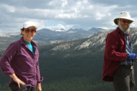 Stella and Frank on Lembert Dome (9450ft).