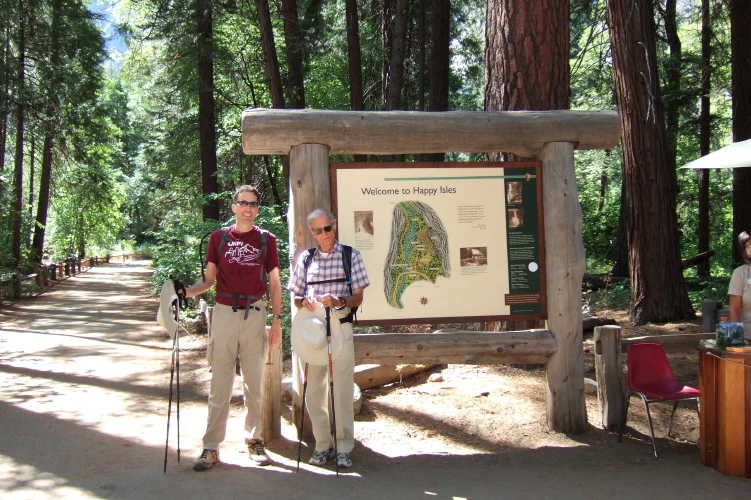 Bill & David at Happy Isles trailhead.
