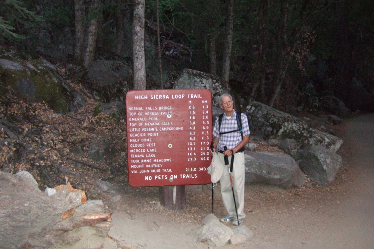 David at the end of the hike.