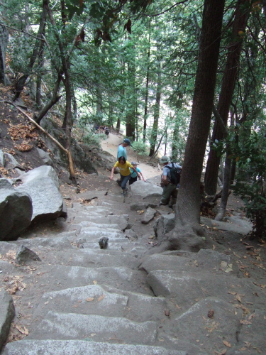 Mist Trail steps.