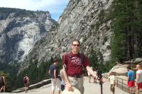 Bill at the top of Vernal Fall.