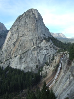 Liberty Cap (7076ft) and Nevada Fall.