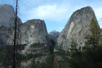 Half Dome (l), Mt. Broderick, and Liberty Cap.