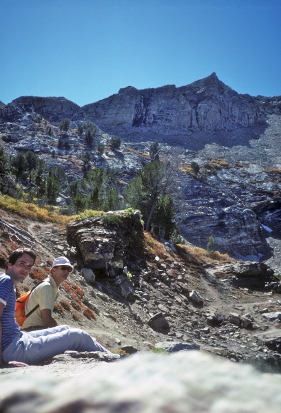 Bill and David at Lamoille Lake
