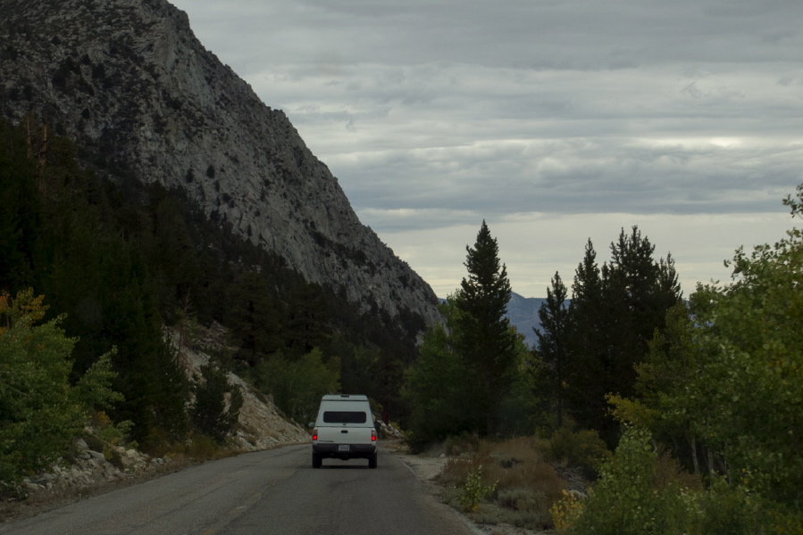 We follow Ron and Alice down the hill to Lake Crowley for a pizza dinner.