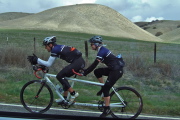 Brian Lucido and Janet Wagner on the tandem in Peachtree Valley