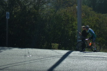 Patt Baenen organizes the starters.