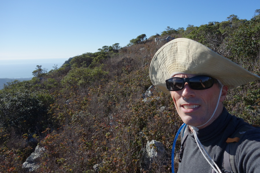 The descent from South Peak