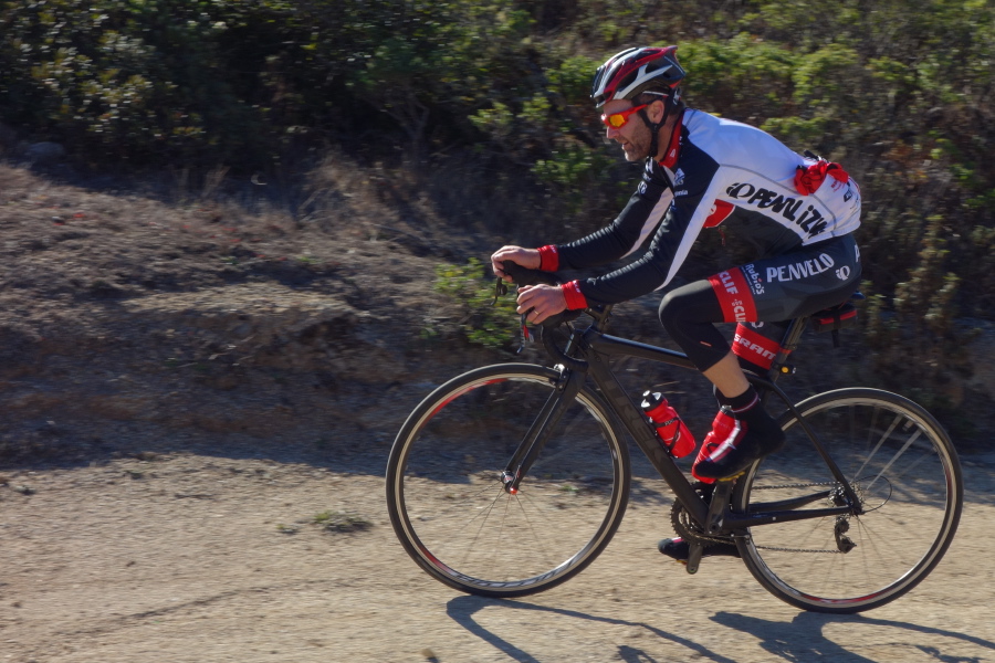 David Schaefer approaches the finish.