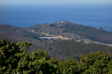 Bridge approach to the northern end of the Devil's Slide Tunnel