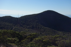 South Peak (r) and the indirect trail from North Peak