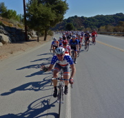 Chris Phipps leads the promenade.