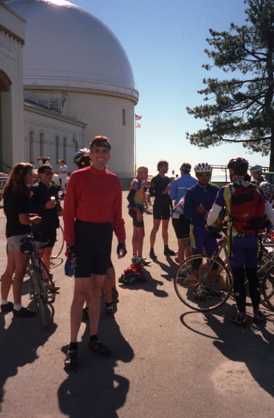 Bill and the crowd at the top.