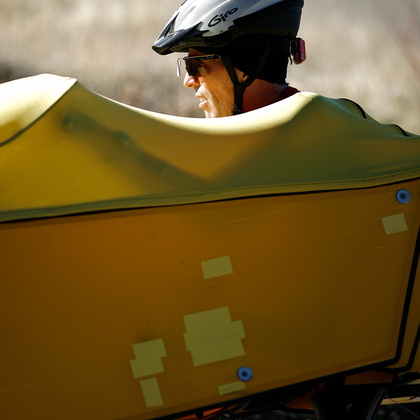 Bill presses up Mt. Hamilton Rd.