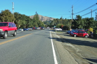 Climbing Alum Rock Ave. to the staging area.