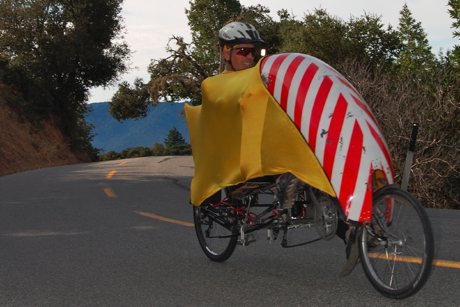 Bill nears the top of the climb.