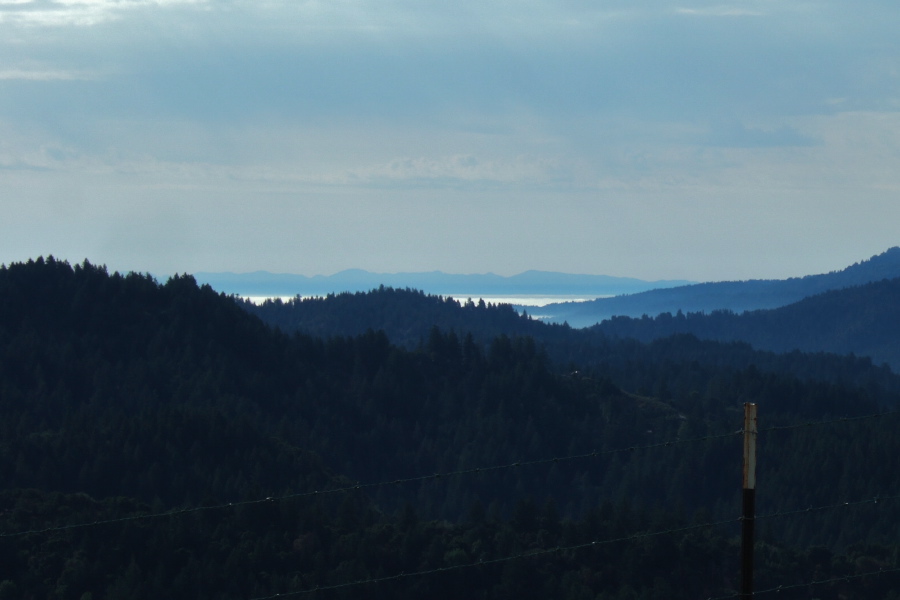Santa Lucia Mountains across Monterey Bay