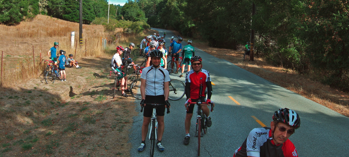 Waiting at the bottom of Crocker's Curve.