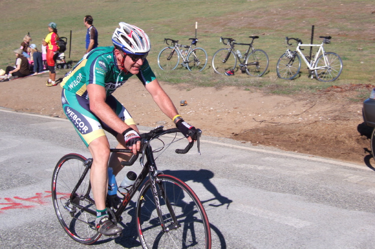 Peter Tapscott arrives at the top.