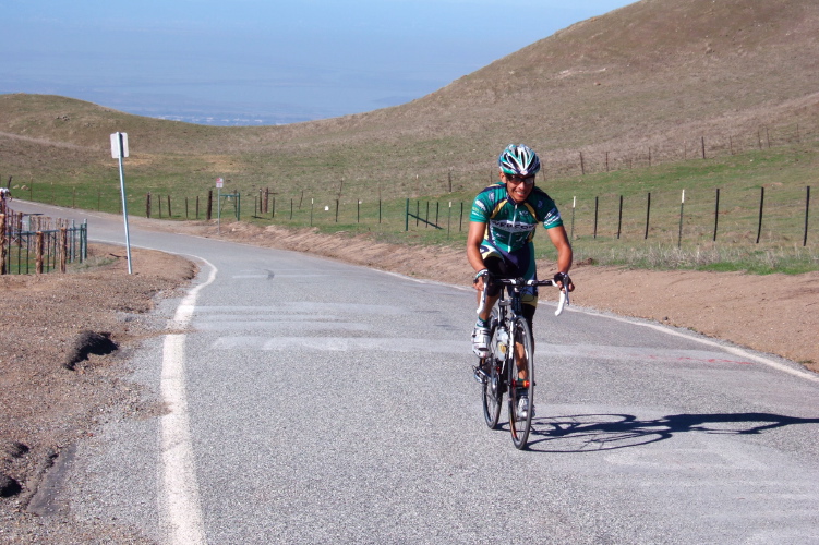 Ted Huang reaches the top.