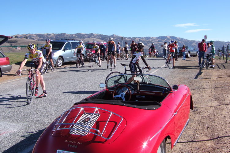 Hillclimb finishers at the top.