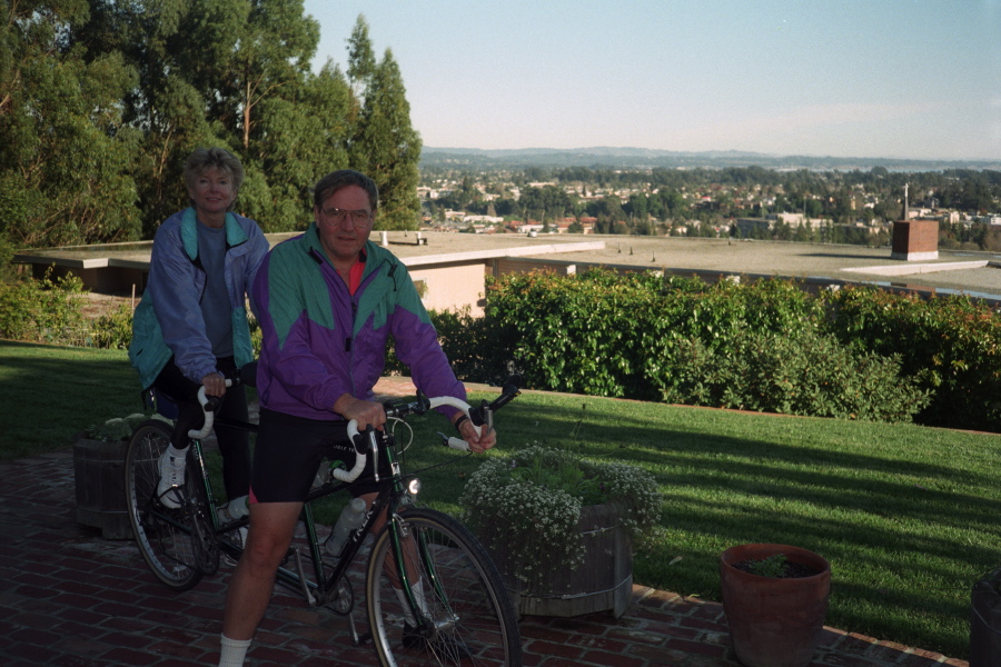 Brent and Sue on the bike