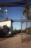 Stella at the antenna farm on Loma Prieta