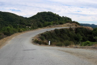 Loma Prieta Ave. along the upper ridge (2870ft)