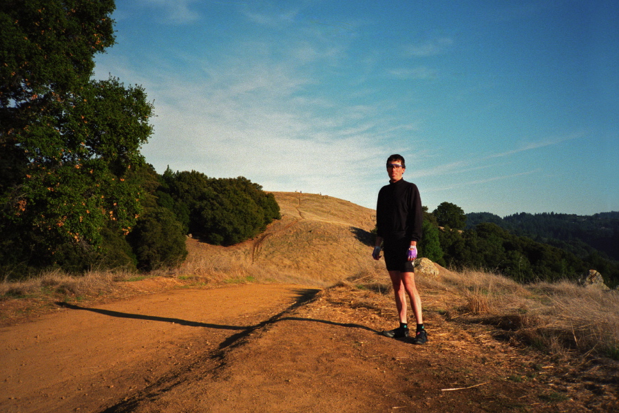 Bill on Ridge Trail, Long Ridge