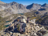 Morgan Pass and Chickenfoot Lake are in the background.  Photo courtesy of Frank Paysen.