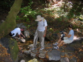 At the bench on Los Trancos Creek (3)