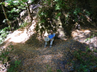 David resting on the trail