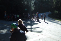 Finishers waiting at the top of Alba Rd.