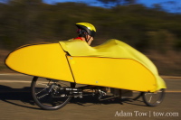 Bill descending into Halls Valley.