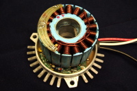 Stator and Hall sensor board.