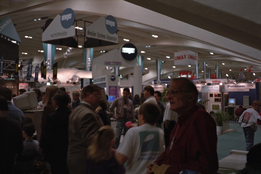 David takes it all in at the MacWorld Expo.