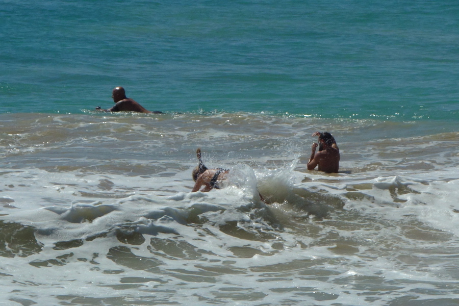 She takes the plunge.