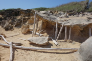 Sandstone shelf along the coast