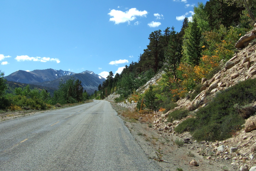 Heading toward Mt. Morgan on Upper Rock Creek Canyon Rd.