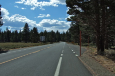 Starting up the Mammoth Scenic Loop (or North Escape Road)