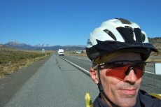 Southbound on US395, about to drop down to Lake Crowley.
