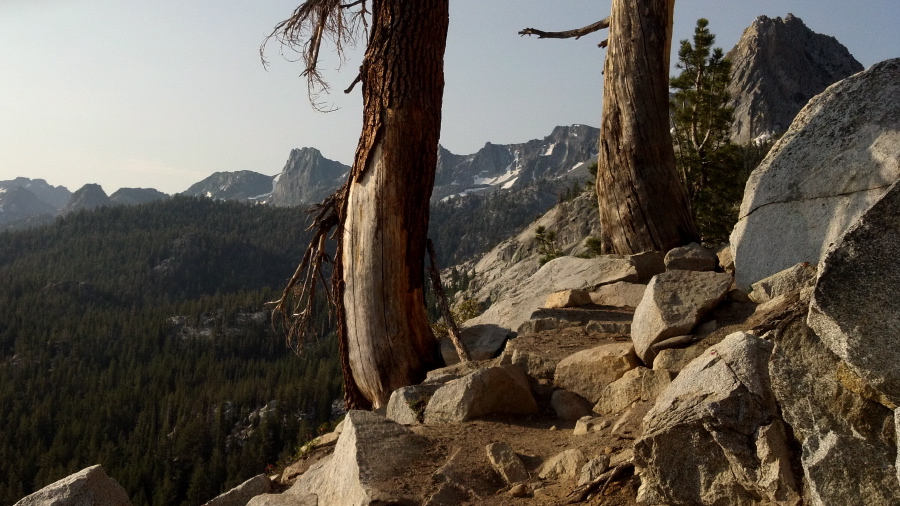 First view of Mammoth Crest from the trail