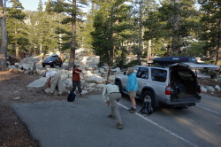 Final stretches at the Lake George Trailhead