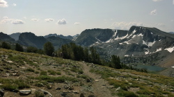The group starts down to Deer Lakes