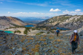 Deer Lakes are in the background.