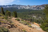 Mammoth Crest is in the background, and the Mammoth Pack Station is nearby below.