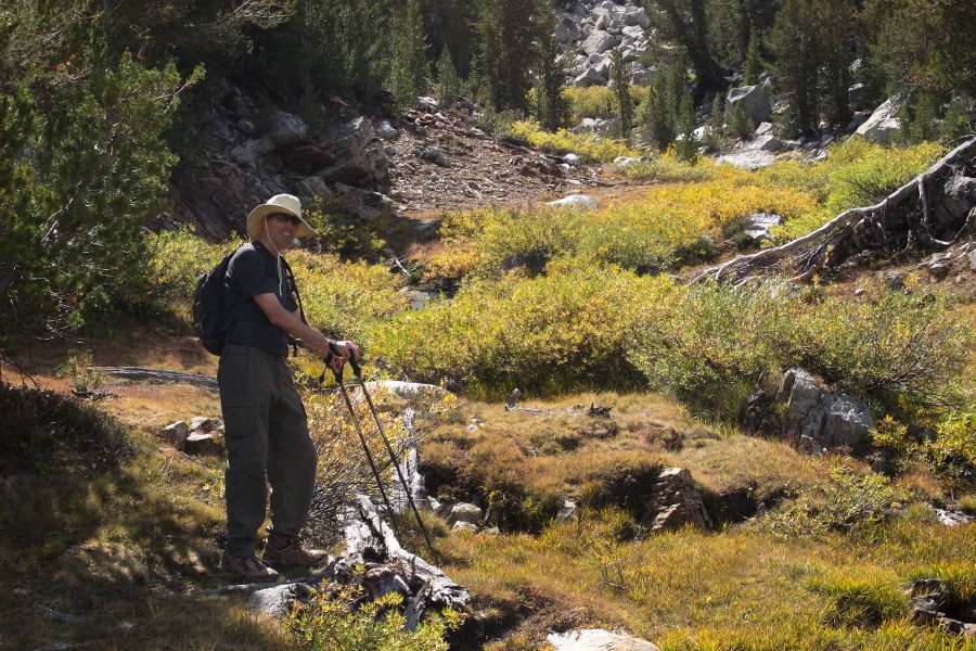 Our cross-country approach took us up this stream flowing from Kuna Lake.