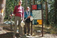 Bill and Frank at the start of the hike